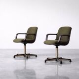 Vintage Mid-Century German Modern Office Chairs by Pollock for Comforto