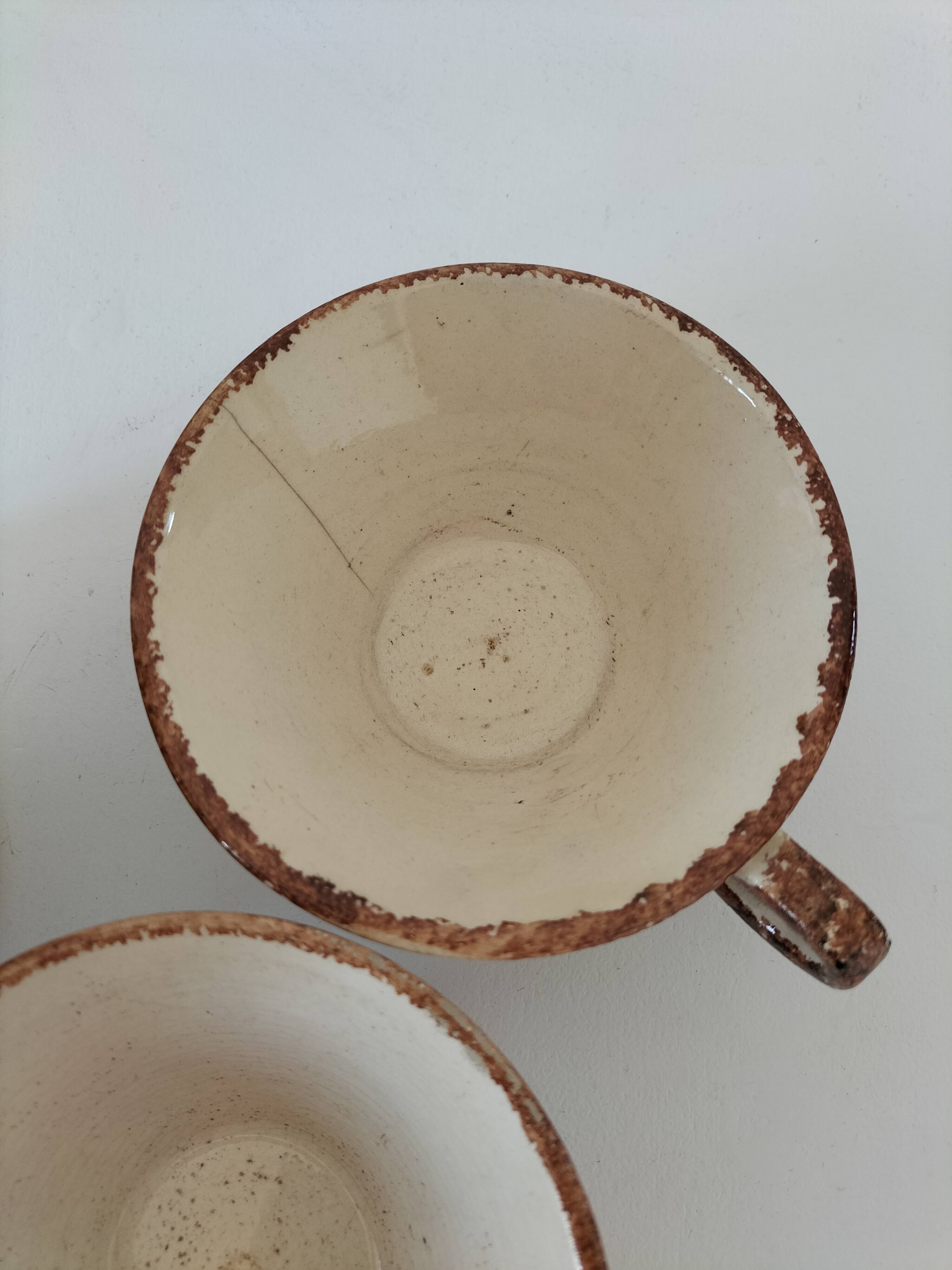 HB Quimper Teapot, Cups and Ramekin Set