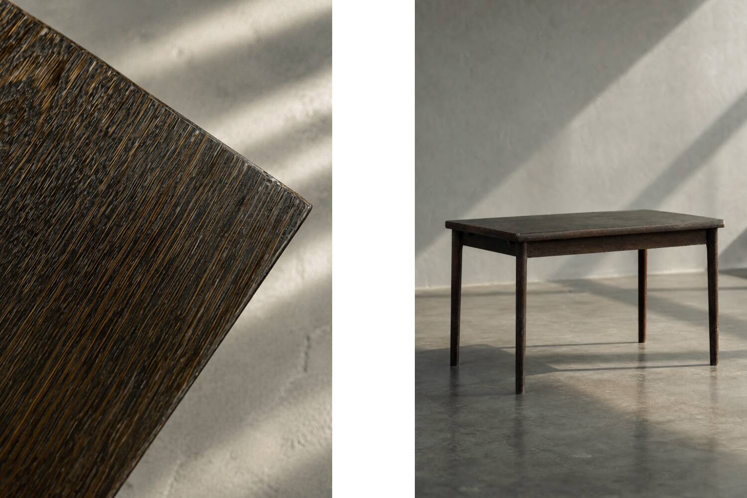 Vintage Mid-Century Danish Modern Oak Folding Dining Table from Am Møbler