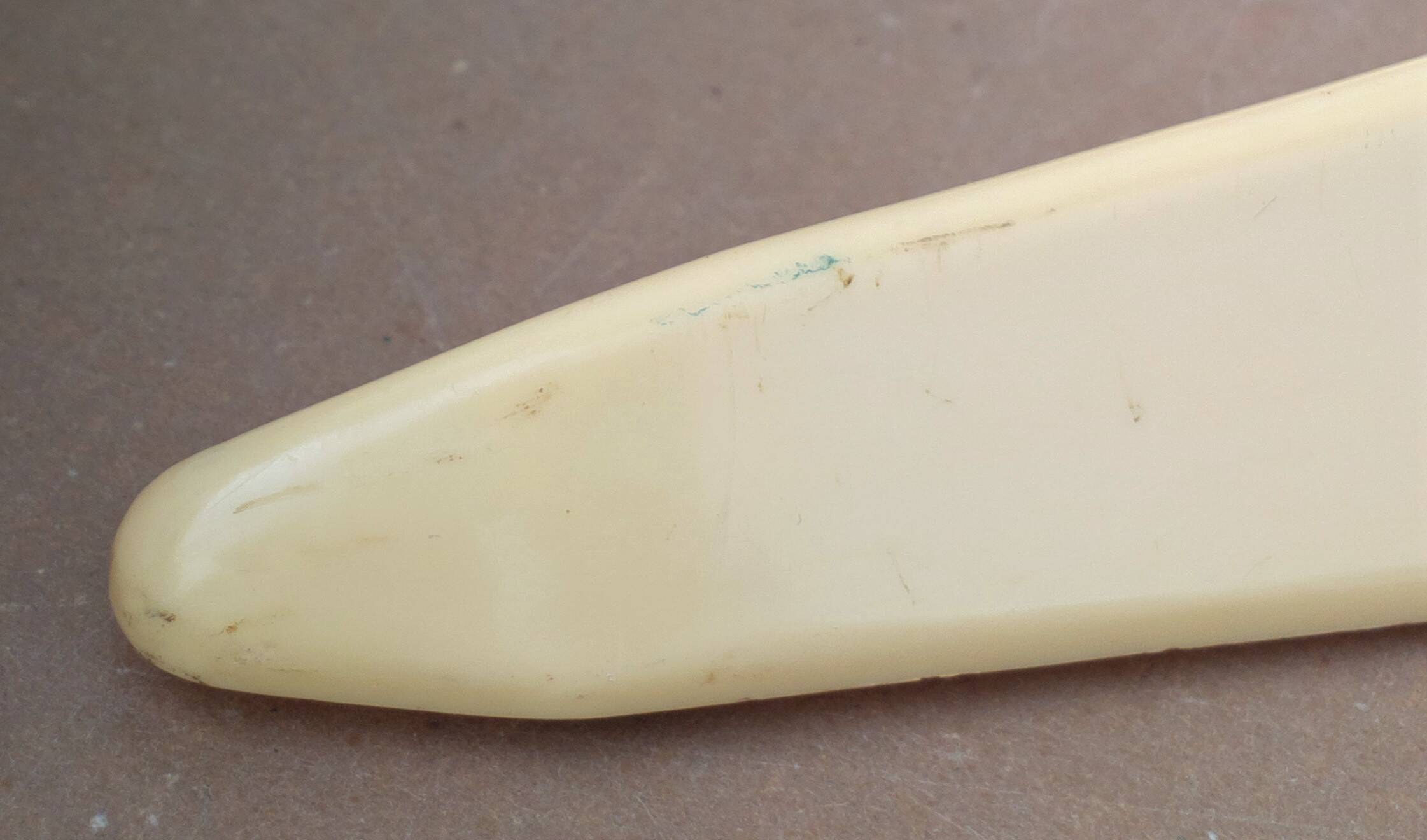 Cocotte vintage articulated desk lamp beige & brown plastic old design