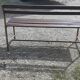 Banc des années 50 en fer et bois