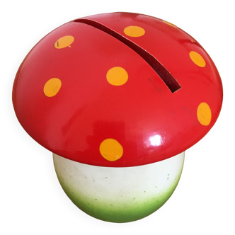 Vintage mushroom piggy bank