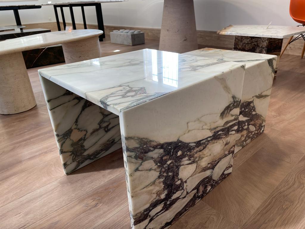 Tables gigognes calacatta viola