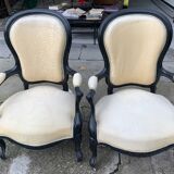 Pair of armchairs Napoleon III
