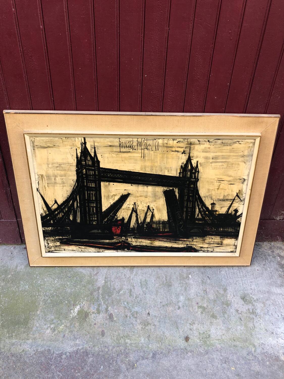 ベルナール・ビュッフェ【LONDRES-Towerbridge】 Tower Bridge, London by Bernard Buffet - Etsy