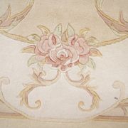 Tapis de laine chinoise orientale de crème fait main 124x182cm