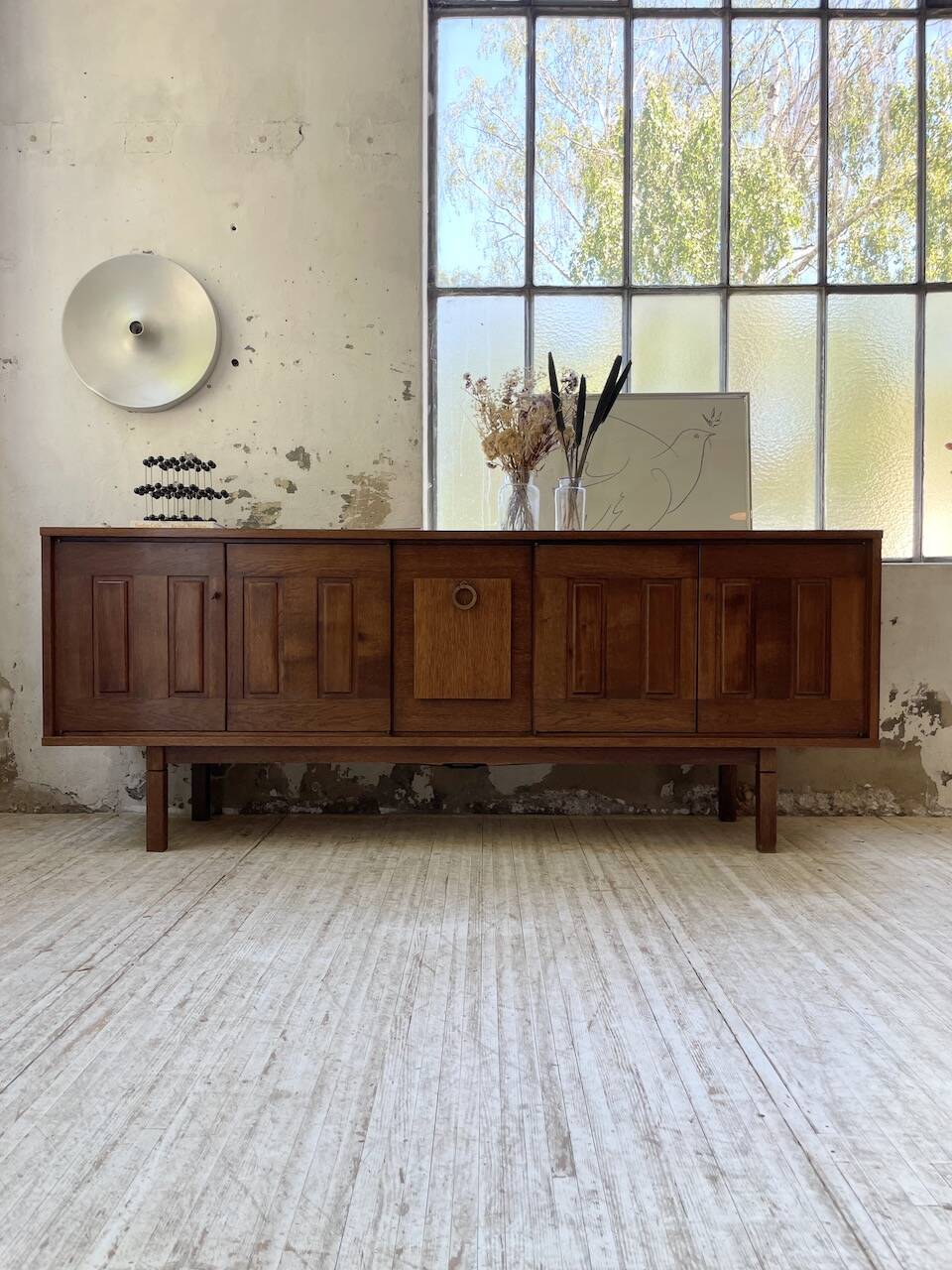 1950s modernist oak sideboard