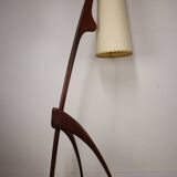 Rispal floor lamp known as "Praying Mantis" in teak, 1960
