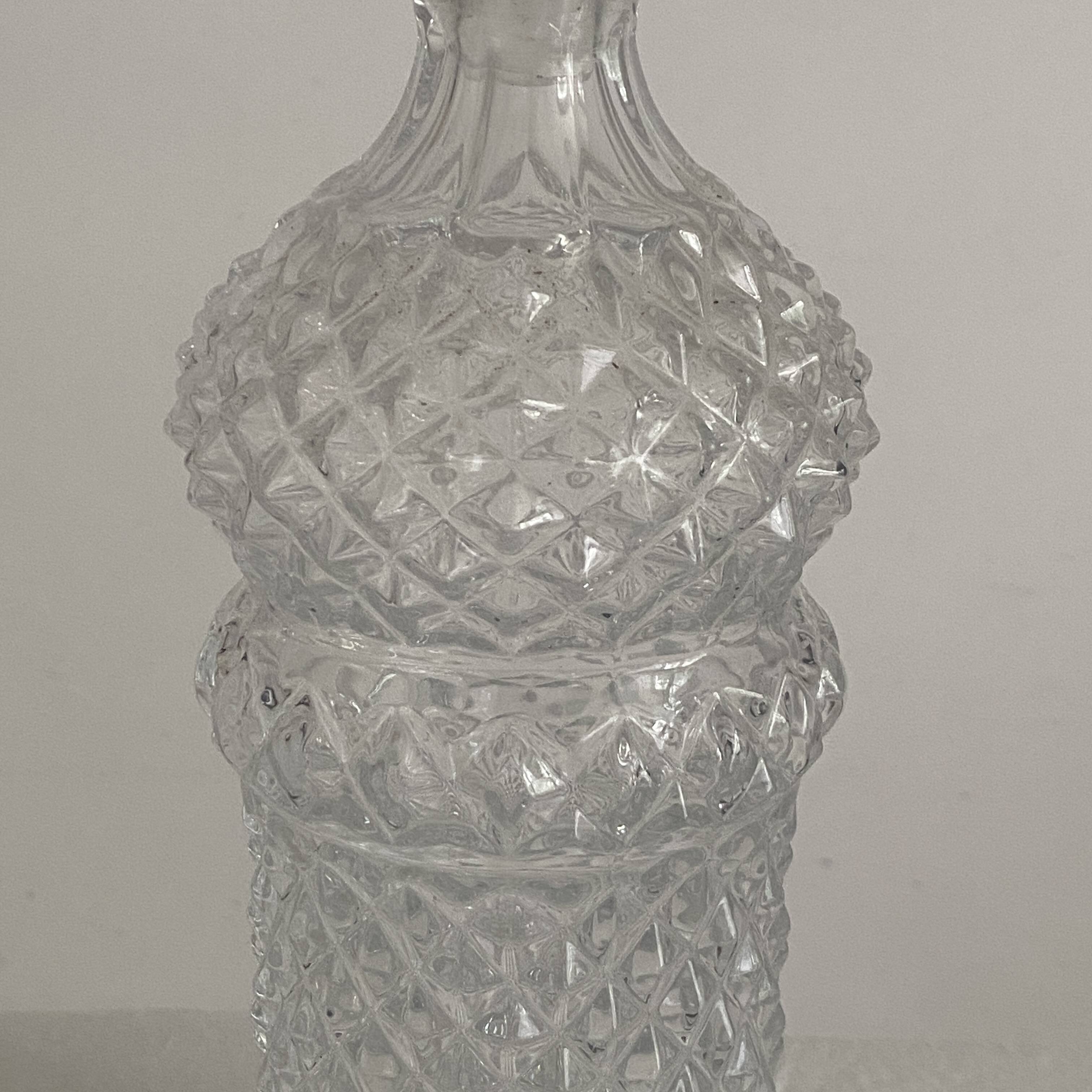 Vintage 1970s crystal decanter