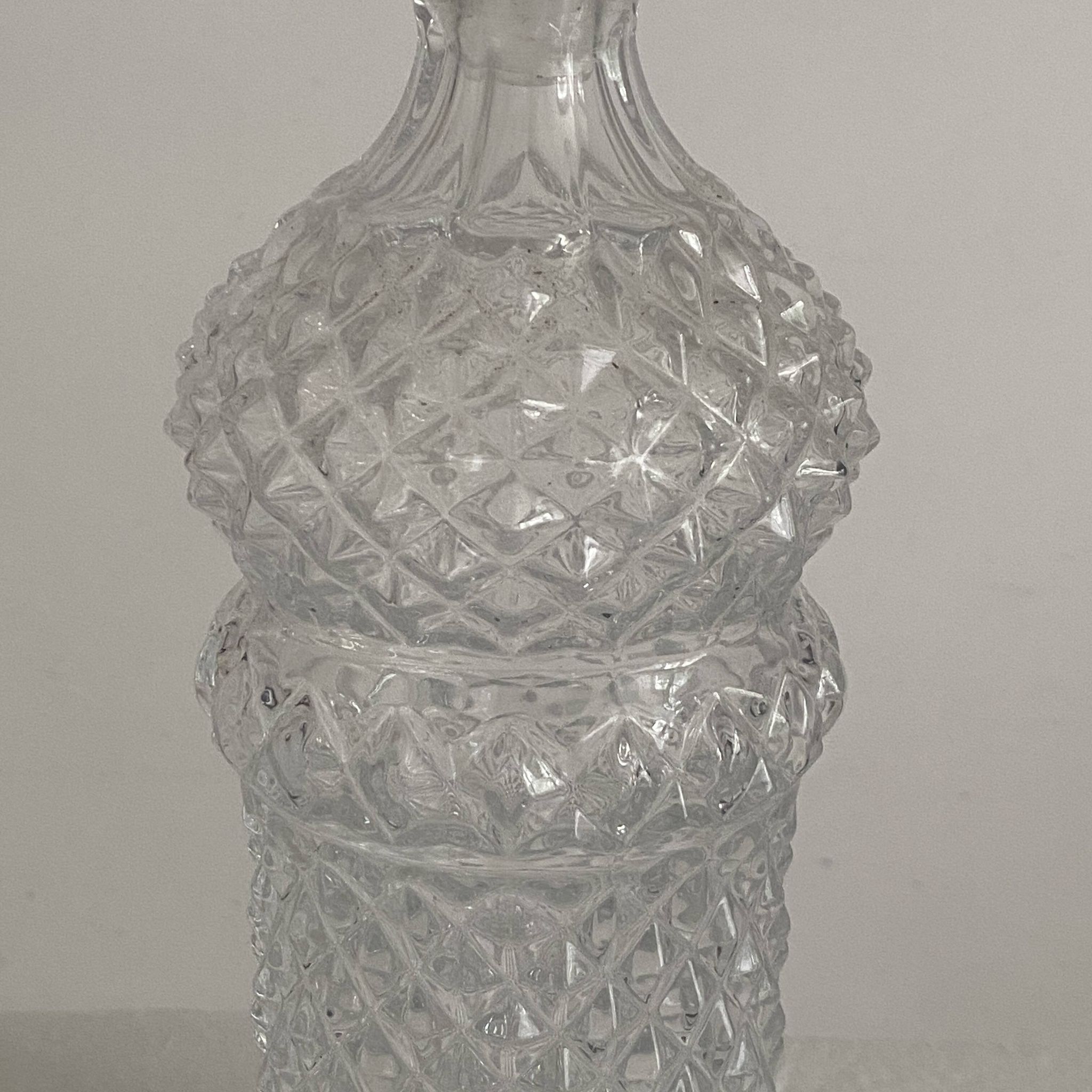 Carafe à décanter en cristal vintage 1970's