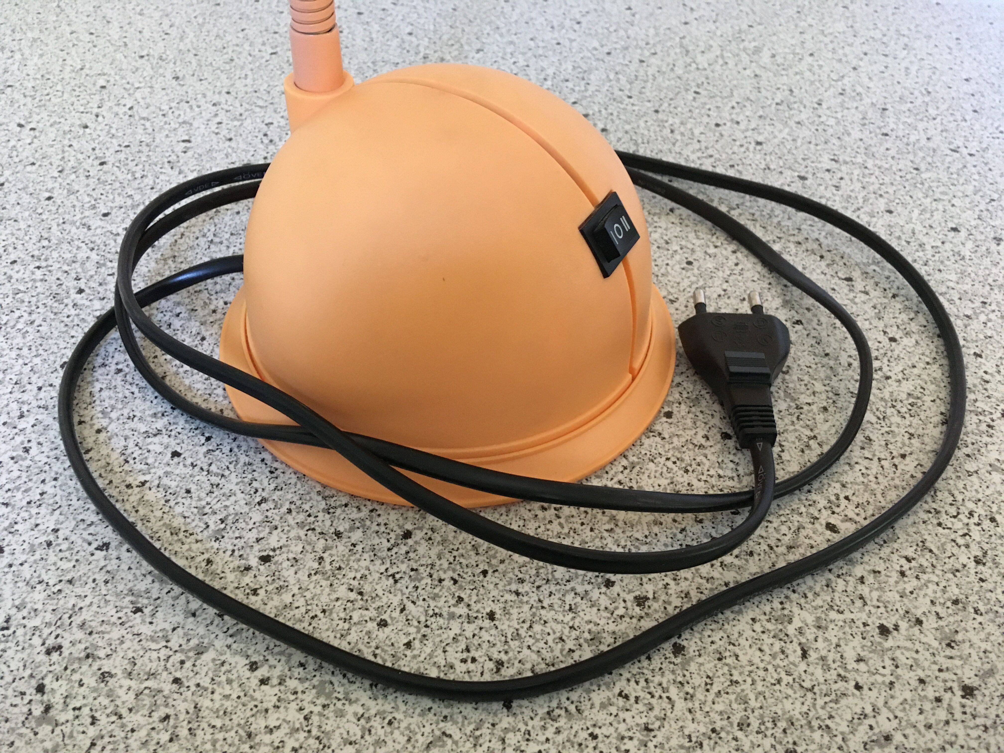 Vintage orange desk lamp