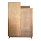 Armoire asymétrique art déco en chêne (restaurée)