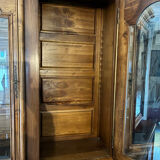 Library with 3 doors, Louis Philippe in French walnut.