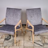 Paire de fauteuils conçus par J. Jiroutek, TON Tchécoslovaquie, années 1960, Vintage