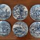 Gien porcelain plates, hunting scenes
