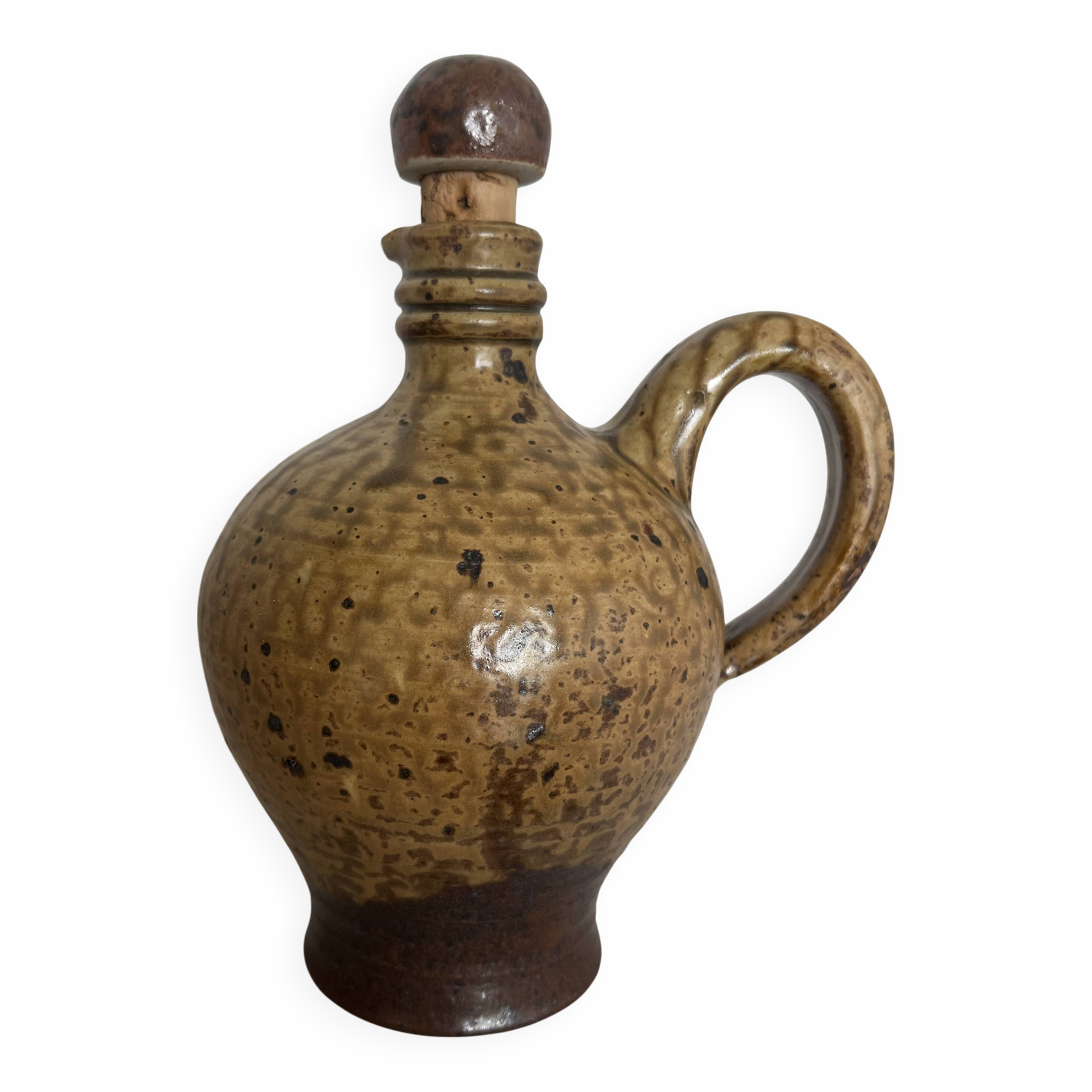 Liquor carafe signed André Bodin La Borne