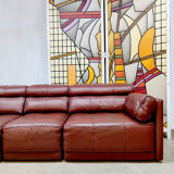 Vintage design modular leather sofa Cor