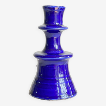 Blue candle holder