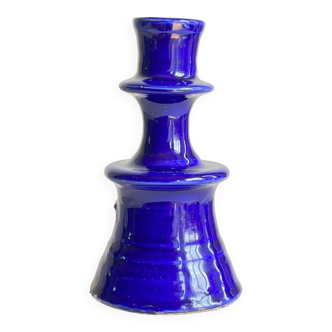 Blue candle holder