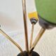 Suspension en laiton et verre opaline tricolore