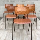 Set of 6 vintage Dutch Marko chairs