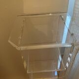 David Lange plexiglass CD storage column / tower