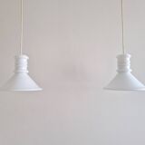 Set of 2 small 'Apoteker' pendant lamps by Sidse Werner for Holmegaard, Denmark 1980's