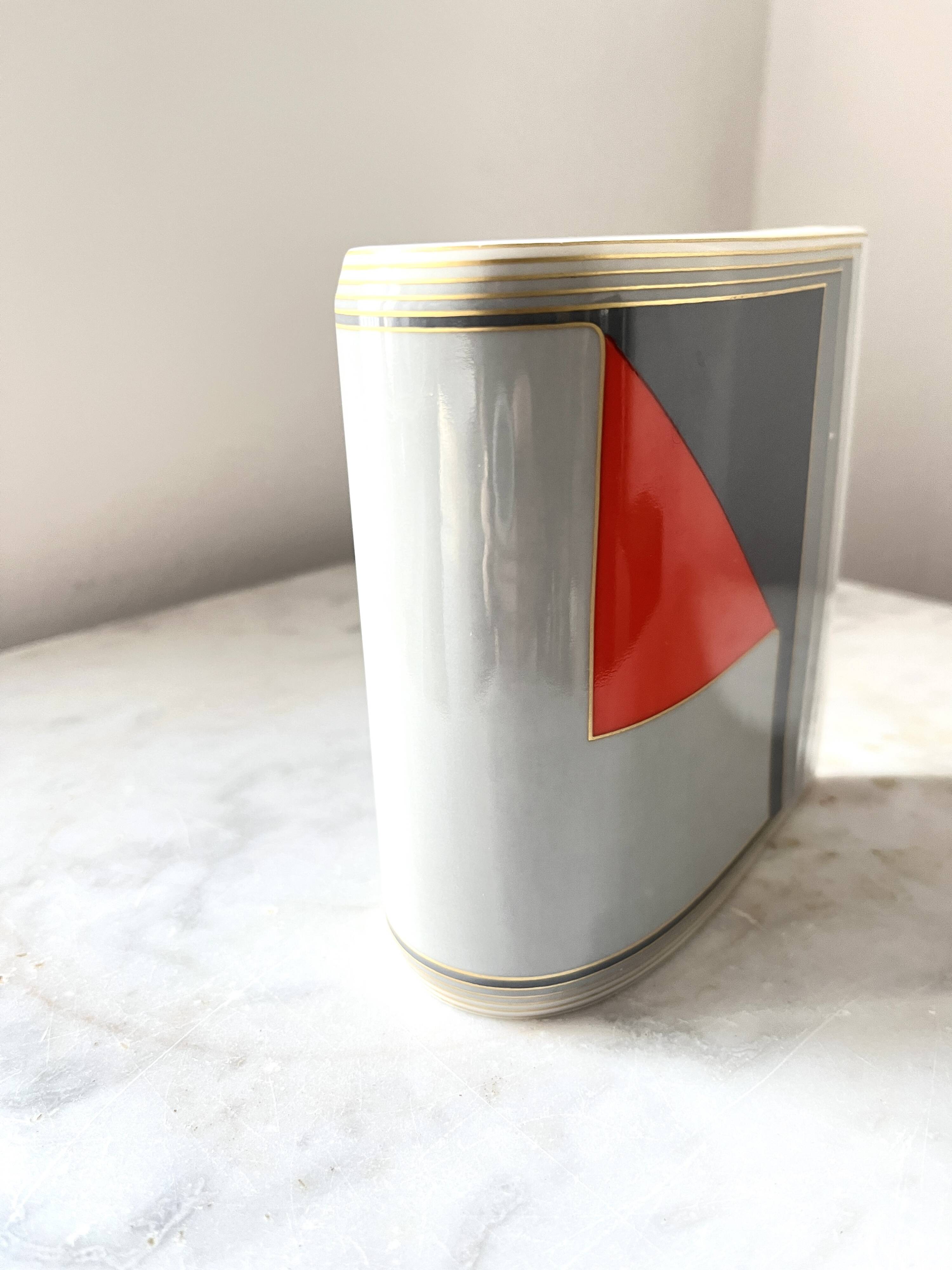 Vase en céramique vintage Rosenthal Studio Line par Christa Goltz, Allemagne, années 1980.