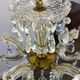 Louis XV style chandelier, glass pendants, 6 lights