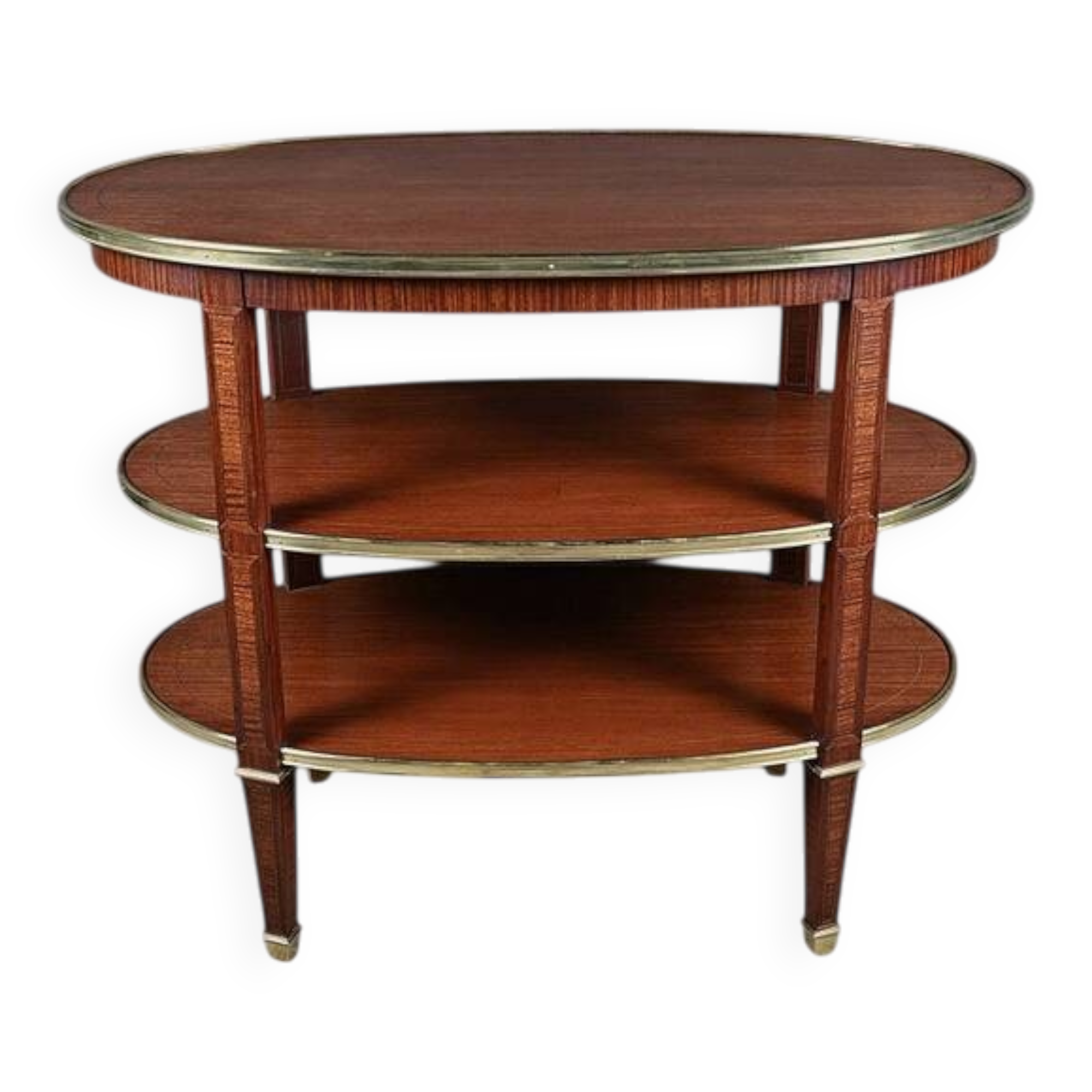 Dessert 3 trays in mahogany, Louis XVI style – 1900