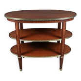 Desserte 3 plateaux en acajou, style Louis XVI, 1900