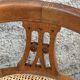 American office chair Louis XVI style wood and caning 1900