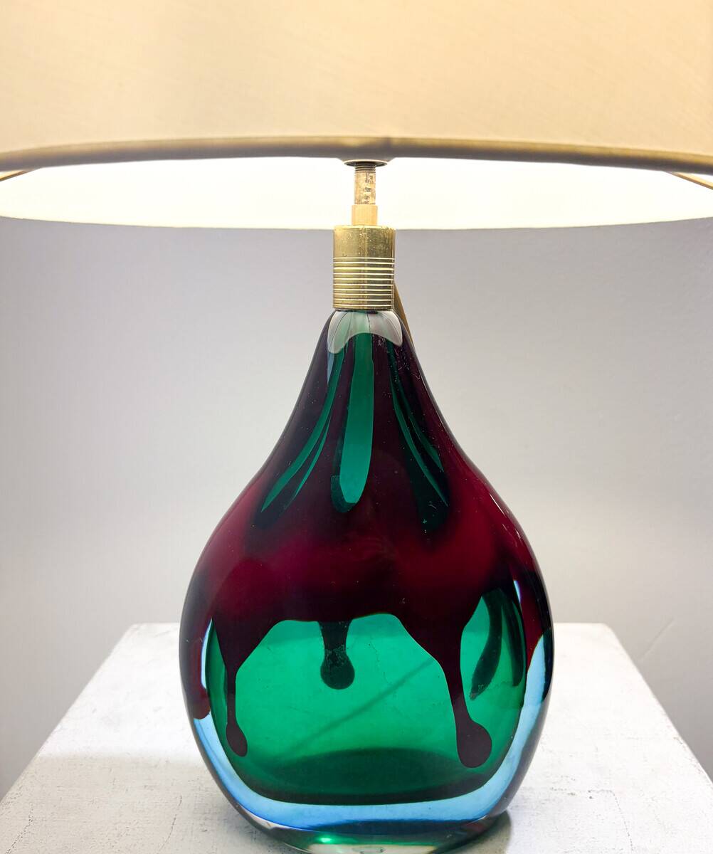 Murano Glass Table Lamp, Italy, 1950s