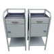 Pair of metal bedside tables from the 1950s.