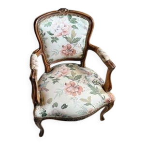 Fauteuil style Louis - fleuri