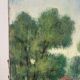 Canal stroll, oil on canvas signed