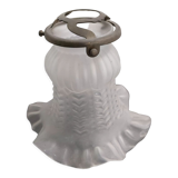 Tulip lamp shade glass paste and its brass claw