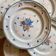 Set of 10 vintage flat plates