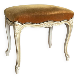 Louis xv footrest, 20th century, curved and sculpted base