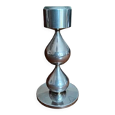 24-carat gold-plated candle holder by Hugo Asmussen, Denmark, 1970s
