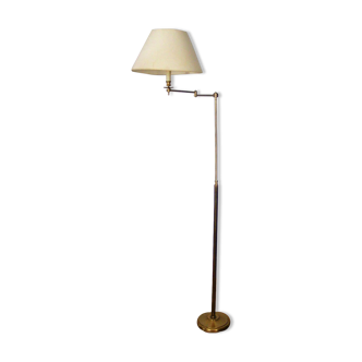 Articulated brass floor lamp