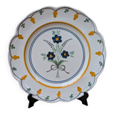 MBFA Pornic wall plate Hand painted Uranie model floral decoration