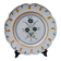 MBFA Pornic wall plate Hand painted Uranie model floral decoration