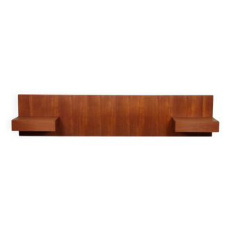 Tête de lit scandinave en teck, 1960