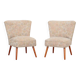 Set of two beech armchairs, Danish design, 1970s, production: Denmark