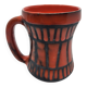 Vase handle Roger Capron in red ceramic, Vallauris, France 1950