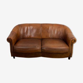 Sheep leather sofa vintage