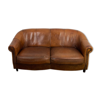 Sheep leather sofa vintage