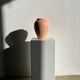 Light pink glazed ceramic vase H:22cm