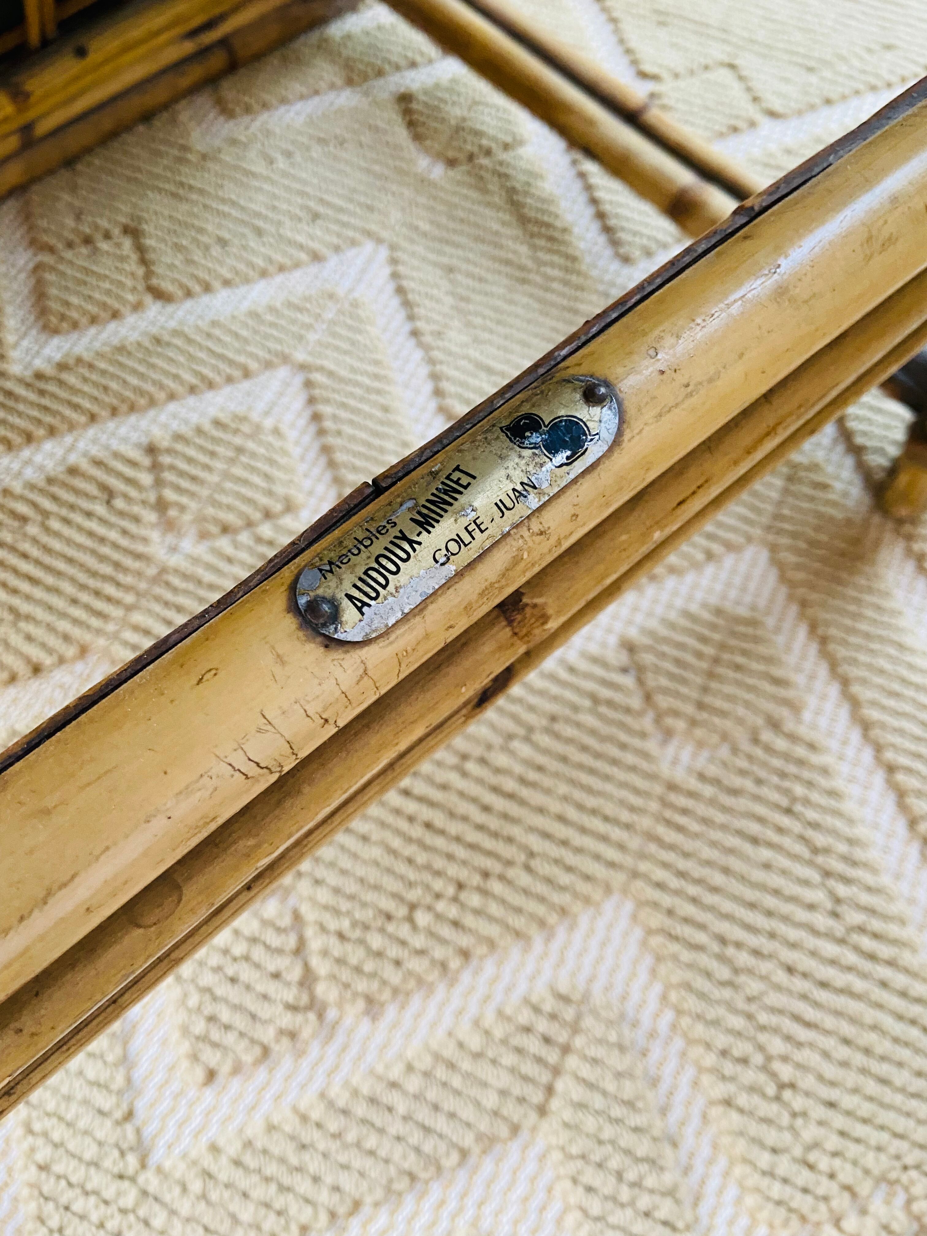 Audoux Minnet rattan armchair